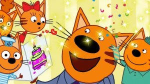 Три кота ! детские книжки! день рождения папы! игры на логику!