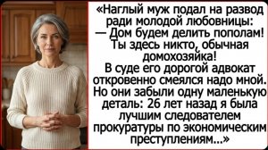 Муж-изменщик привел в суд дорогого адвоката, чтобы забрать всё. Но он забыл, что ...