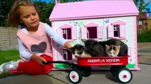 Катя и новый домик для кукол