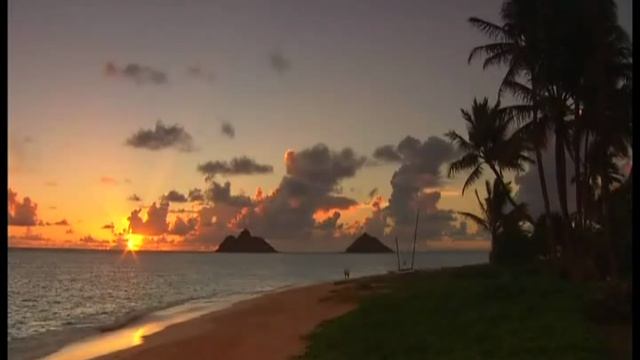 Закат на море