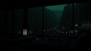 Дождь и гроза за окном ⛈️ Глубокая ночная атмосфера для сна и релакса