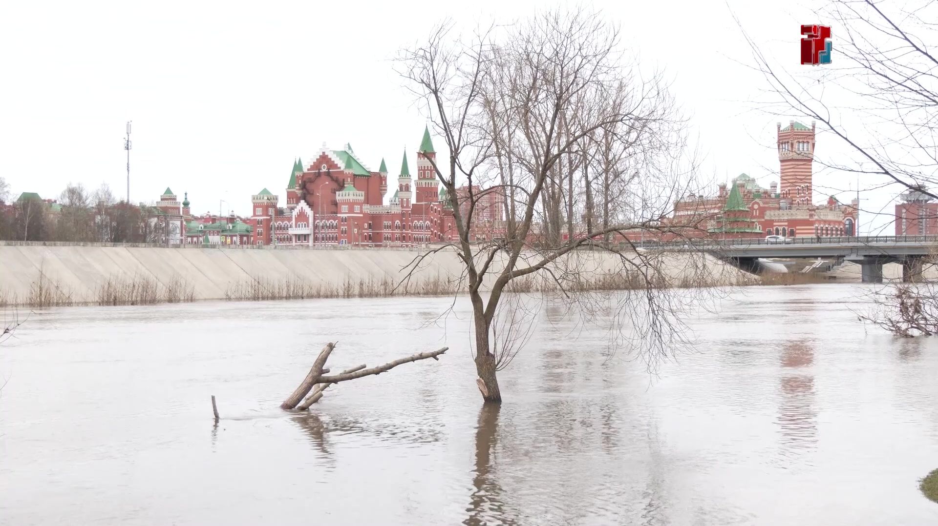 Ситуация с паводком в черте Йошкар-Олы и Медведевского района стабилизировалась