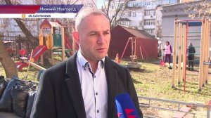 Совместная уборка жителей с сотрудниками ДУК и ГЖИ прошла на улице Минина в Нижнем Новгороде