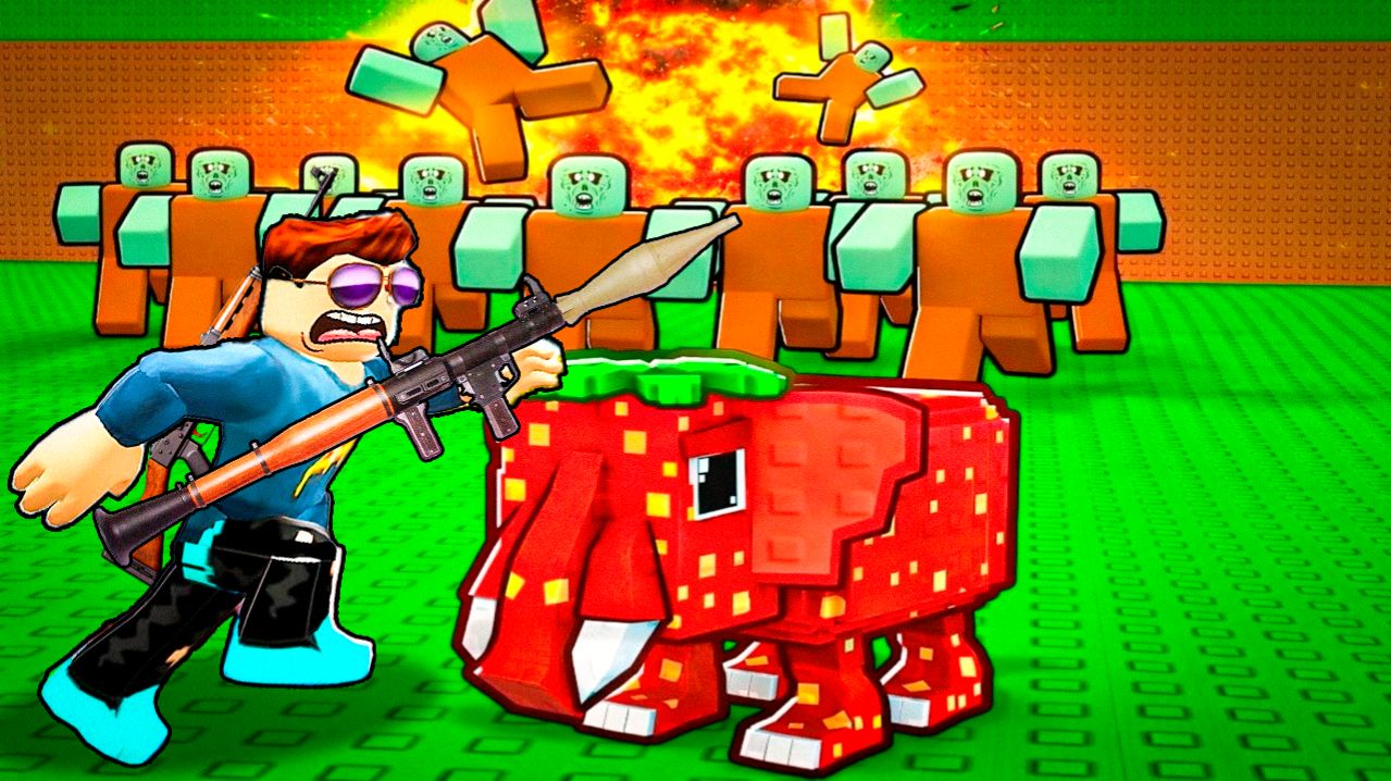 СТРЕЛЯЙ В ЗОМБИ ЧТОБЫ УКРАСТЬ БРЕЙНРОТОВ В ROBLOX