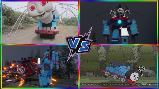 Поезд Монстр против Доброго Паровозика: Музыкальная Битва на Плитках 🎶🚂