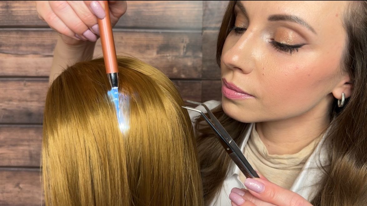 АСМР На Приеме у Трихолога  Осмотр и Уход  ASMR Doctor