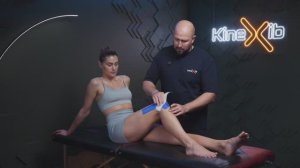Тейпирование наружной боковой связки колена