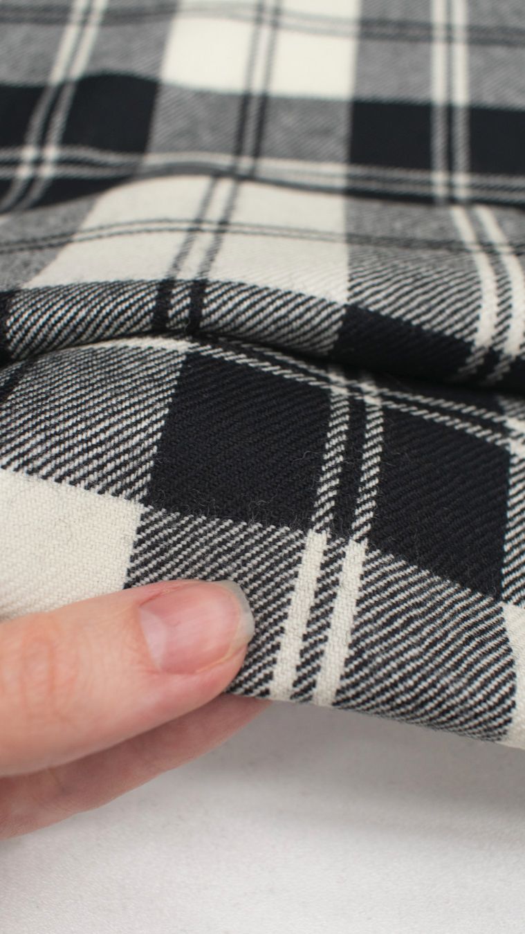 😍 Отрез 1,9 м. Рубашечная шерсть в клетку Manteco MV63 🇮🇹