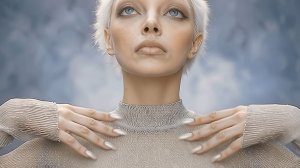 Постукивание перламутровыми ногтями ASMR AI