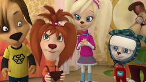 Барбоскины. Дружек катается на скейтборде. Мультфильм игра