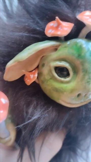 Жабья фея, авторская кукла ручной работы