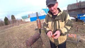 отмечаем пасху //приготовили шашлык вкусный шашлык (батя был в шоке)