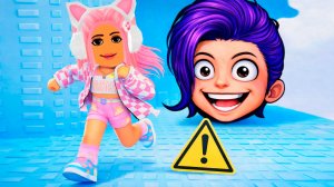 ПОБЕГ ОТ ЛИЛУ И РУМИ В РОБЛОКС! ГИГАНТСКАЯ ГОЛОВА ОББИ!