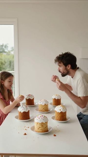 Вкусные моменты: Наслаждаемся праздником с тортами #десерт #семейныйужин #вкусно