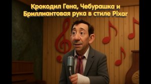 Крокодил Гена, Чебурашка и Бриллиантовая рука в стиле Pixar