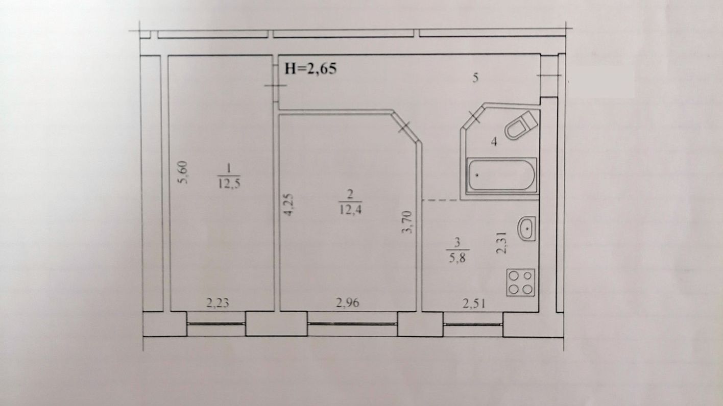 🏠 Волгоград, Краснооктябрьский р-он. Продаётся 2-комнатная квартира - ул. Инициативная, 8.