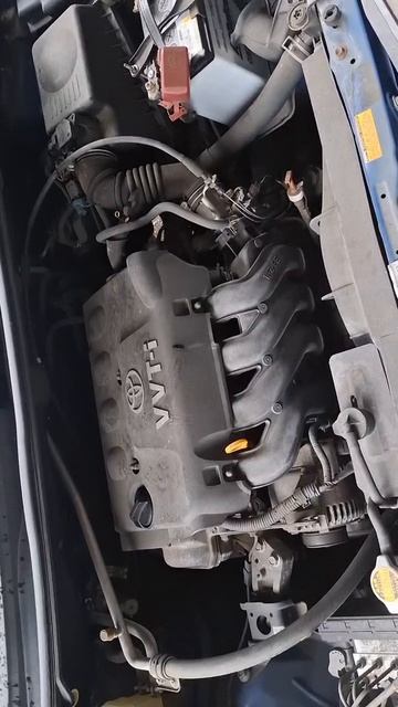 Тест перед разбором в Японий Toyota Corolla Spacio NZE121N 1NZ-FE пробег 80889 т км