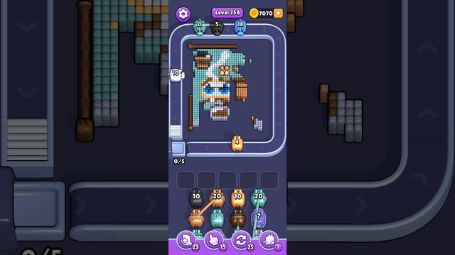 Прохождение 754 уровня Pixel Flow