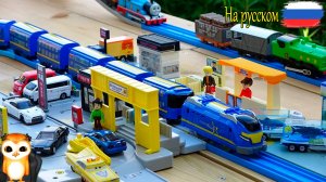 Мультики про паровозики для детей Раздвижной мост для паровозиков