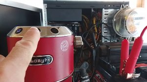 Подключение Кофеварка Delonghi EC685 220.v к автомобильному  инвертору 12.v