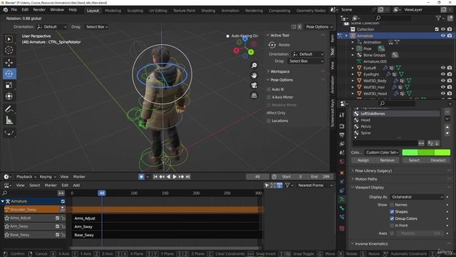 5. Creating the main idle animations