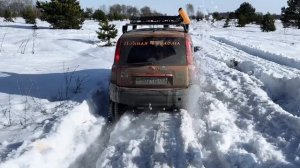 Fiat Panda, редкий гость на бездорожье