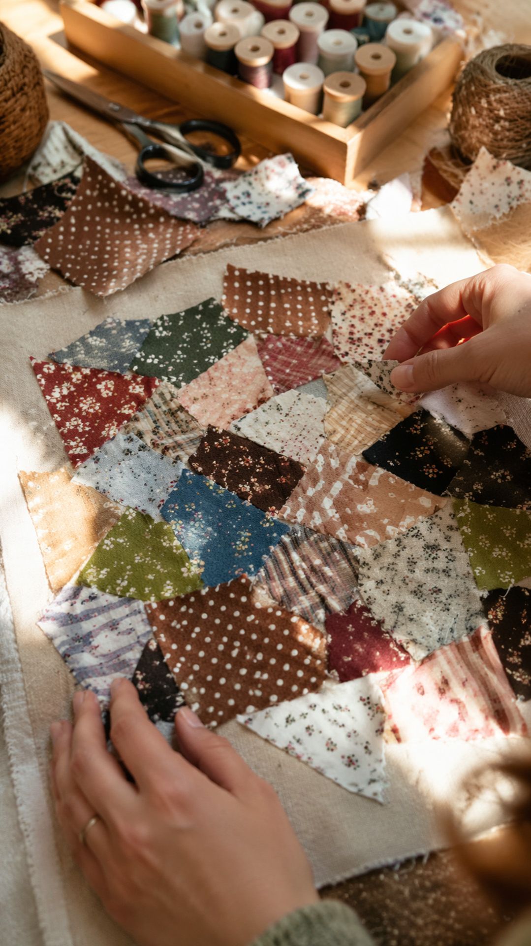 Пэчворк в технике «пицца»