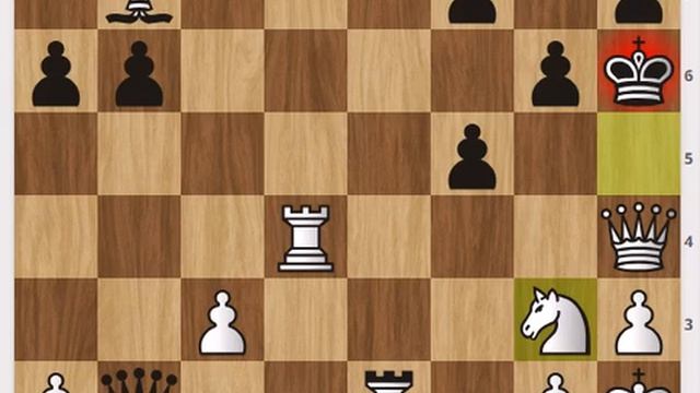 Чёрные _давят_ на пункт _g2_, однако белые гениально ставят мат, не каждый заметит