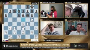 День 14. Турнир претендентов 2026. ChessMaster