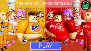 Боссы ФАНТЫ против боссов КОКА-КОЛЫ! ПОБЕГ БАРРИ ИЗ ТЮРЬМЫ! #roblox #obby
