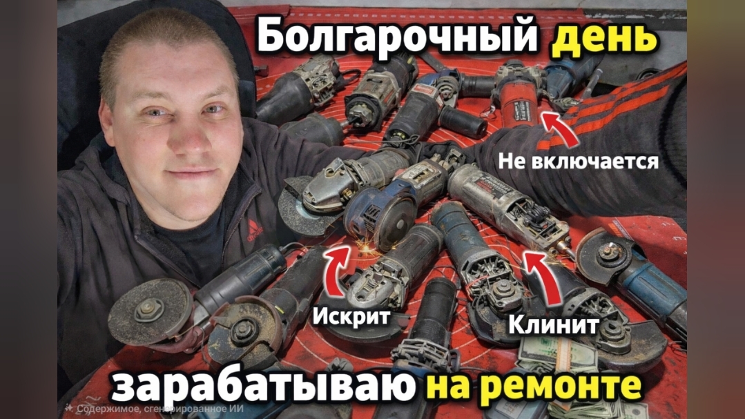 👉 Диагностика? Ремонт? Обслуживание? УШМ 💰Сколько реально можно заработать на ремонте болгарок? 😳