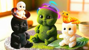 🍎Милые Фруктовые Малыши🍏 едят настоящие фрукты. Необычный Удивительный ИИ ASMR.