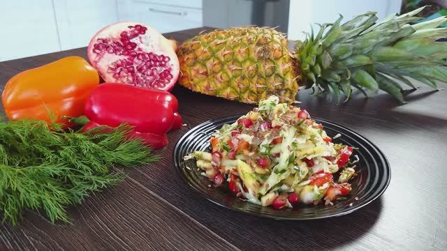 Салат Тропический Торнадо - яркий ПП рецепт, который заряжает энергией! ⚡🥗