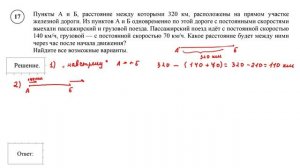 ВПР. Математика. 5 класс. Задание 17. Пункты А и Б, расстояние между которыми 320 км, расположены