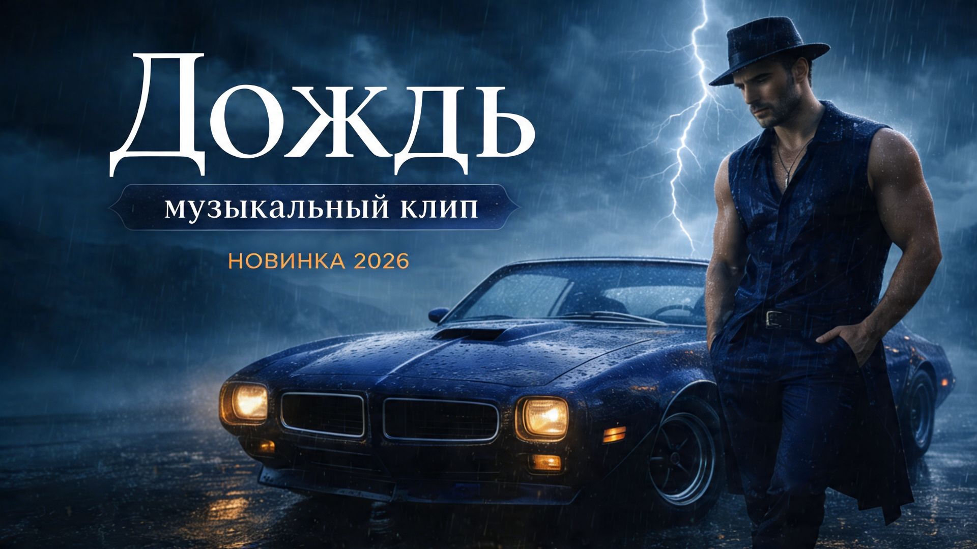 Дождь - новинка 2026, музыкальный клип в стиле рок-баллады