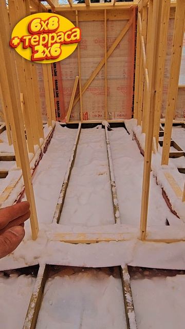 Небольшой обзор строительства Каркасного дома с мансардой! #стройка