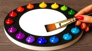 РИСОВАНИЕ НОЧНОГО НЕБА ВСЕМИ ЦВЕТАМИ РАДУГИ 🌈 РАЗНЫЕ КРАСКИ АСМР