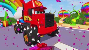 МАШИНКИ ТАЧКИ МОЛНИЯ МАКВИН ПОЛИЦИЯ МОНСТР ТРАК ПРОТИВ ПАРОВОЗИКА ТОМАСА 🏎️🚓🚂