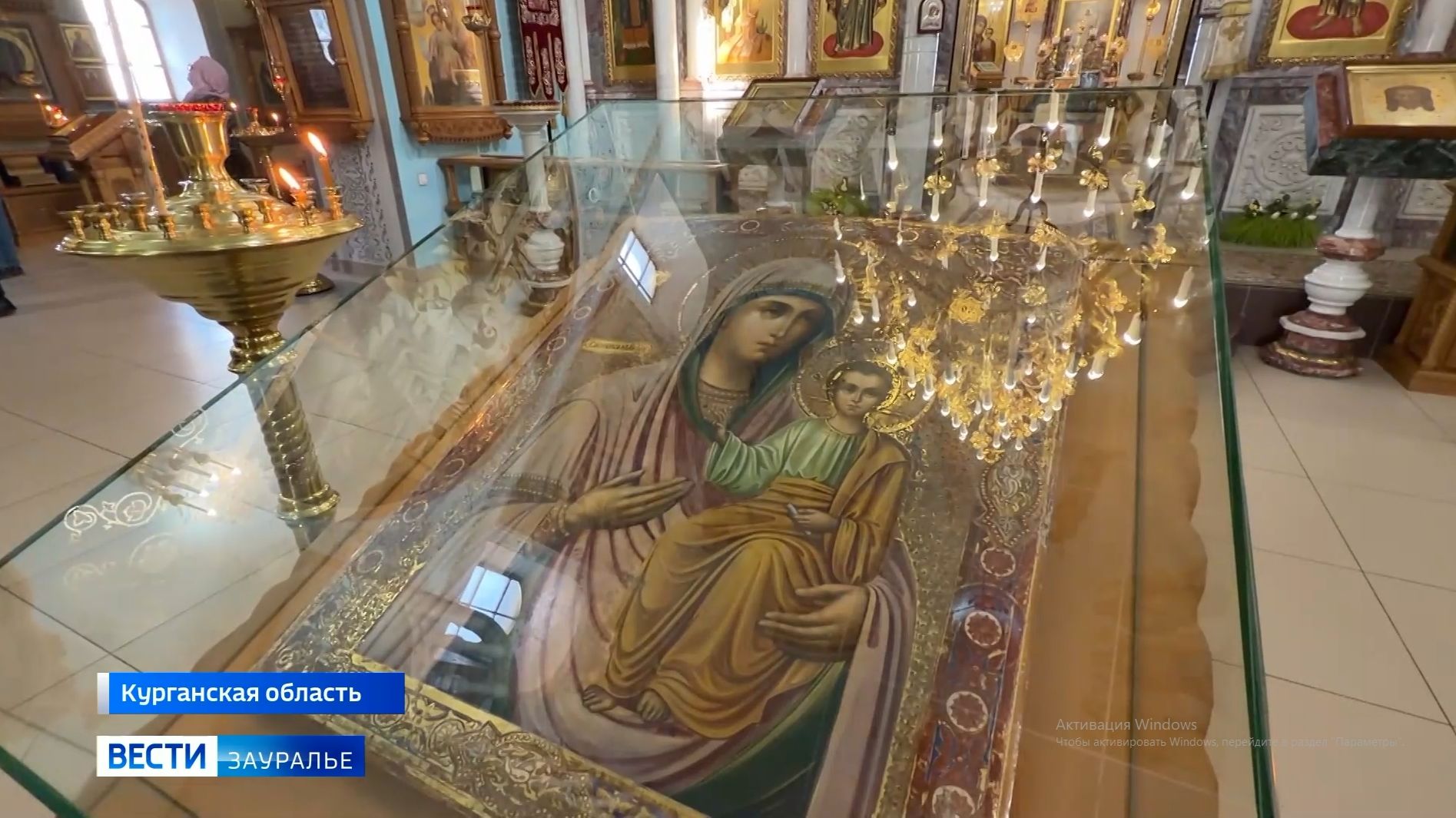 В пасхальные дни в Курганской области ещё одна икона из музейного хранилища вернулась в стены