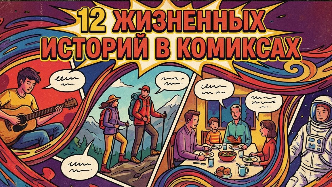 12 жизненных историй в комиксах