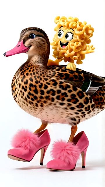 Макарошка и утка на каблуках