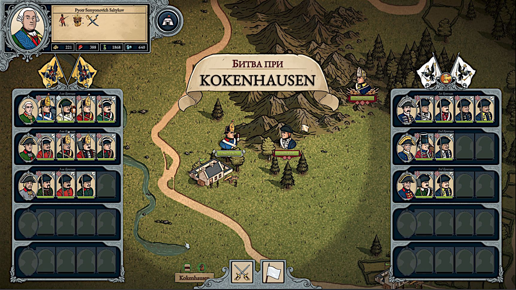 Master Of Command : Сражение под Кокенгаузеном. Пруссия против России.
