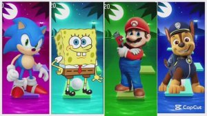 МУЛЬТИКИ ДЛЯ ДЕТЕЙ Соник, Спанч Боб, Супер Марио и Щенячий Патруль 🐾 КРУТЫЕ ГЕРОИ