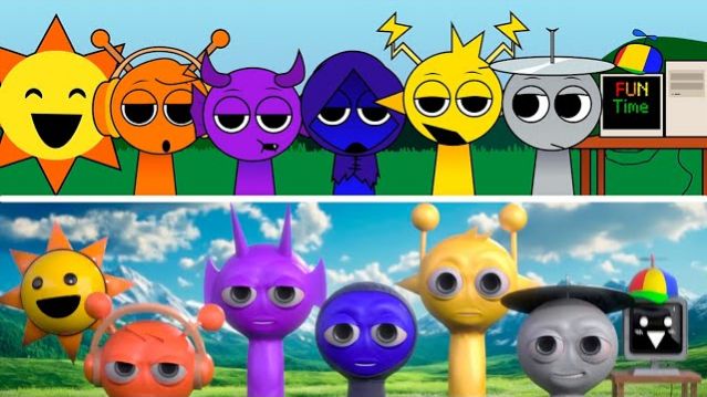 ИНКРЕДИБОКС СПРУНКИ ОРИГИНАЛ Vs 3D ВЕРСИЯ #sprunki #incredibox  СПРУНКИ В РЕАЛЬНОЙ ЖИЗНИ АНИМАЦИЯ