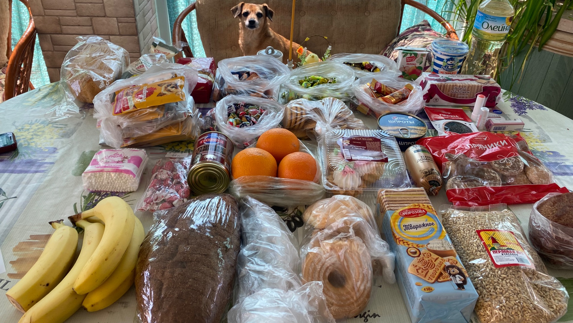 Покупки продуктов на рынке в Магниие и Пятерочке