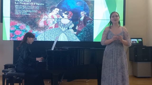 Моцарт, Речитатив и ария Сюзанны из оперы ''Свадьба Фигаро'' -поёт Елизавета Солопенко