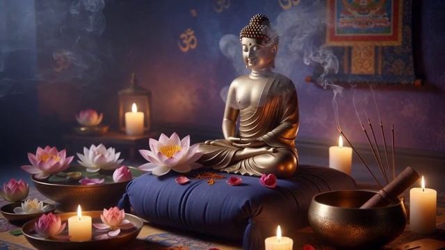 Медитация в храме с лотосами 🌸 Глубокое расслабление и снятие стресса