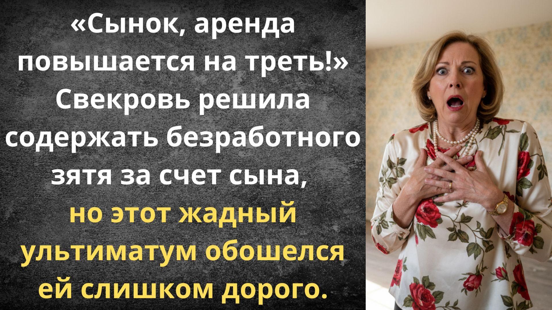 Свекровь решила заработать на родном сыне | Истории из жизни