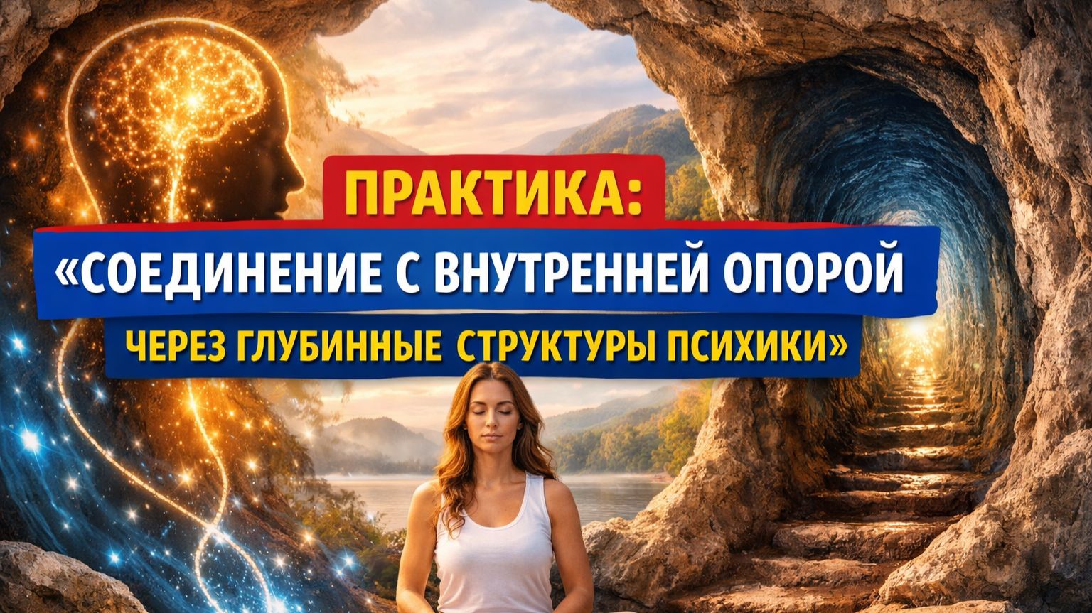 Онлайн практика:  «Соединение с внутренней опорой через глубинные структуры психики».