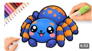 КАК ПРОСТО НАРИСОВАТЬ МИЛОГО ПАУКА 🕷️